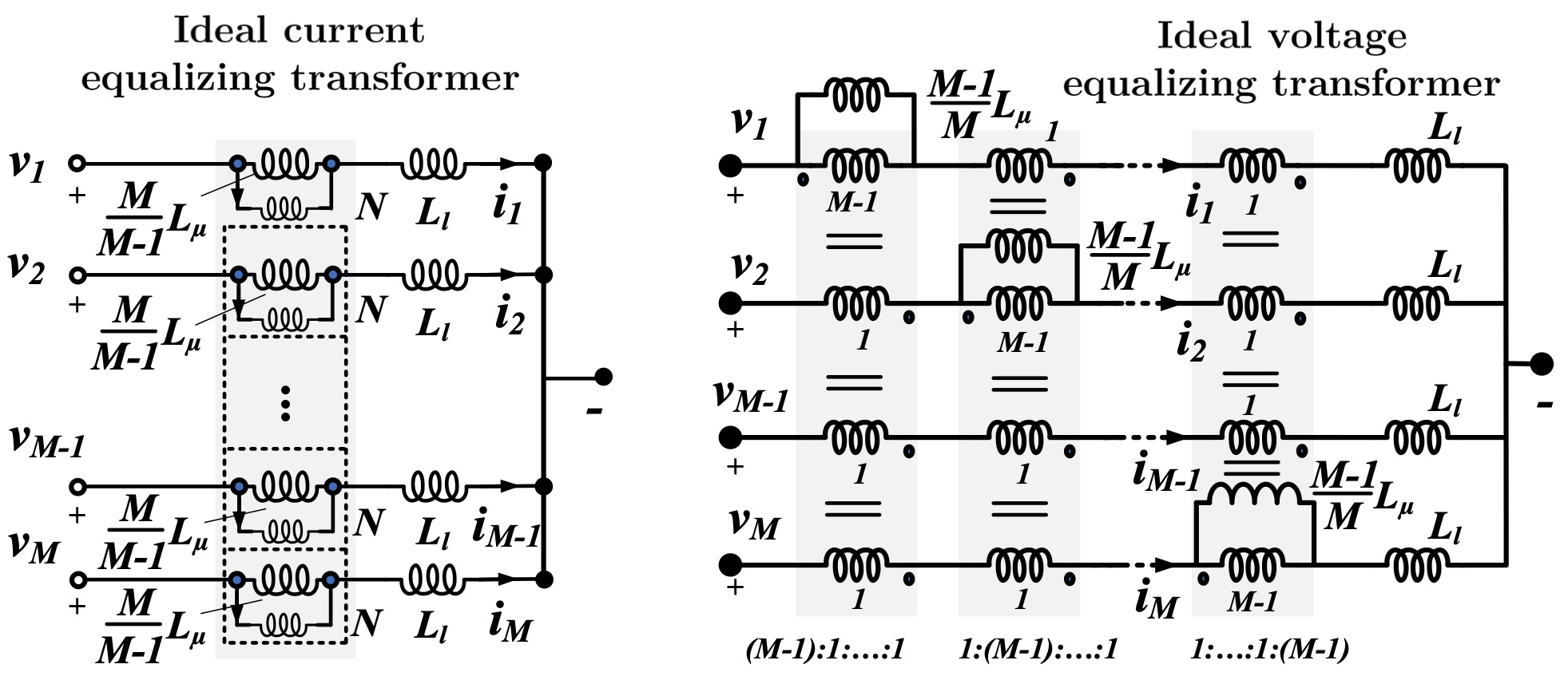 Multiwinding transformer lumped circuit model